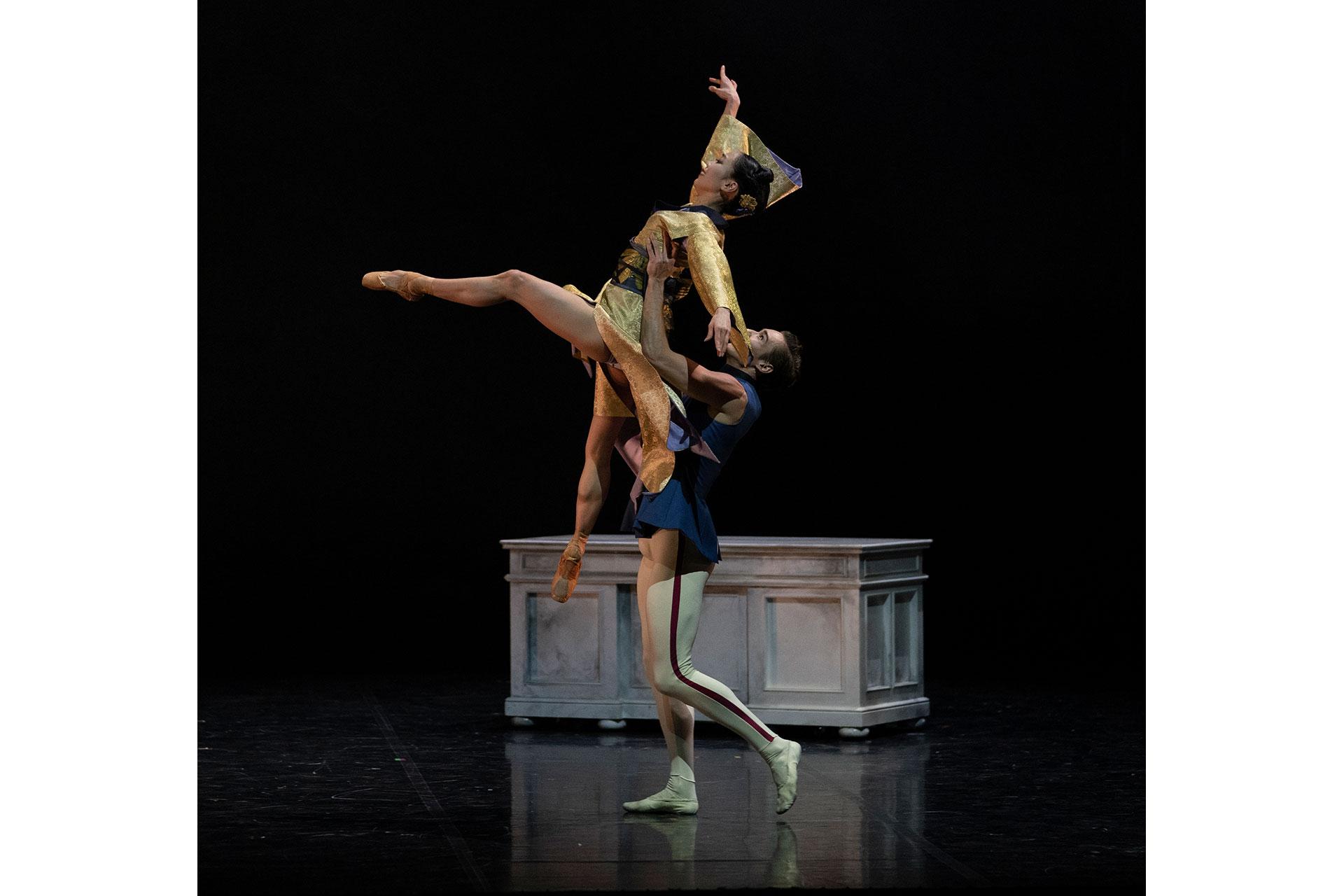 Henry lifts Aiko high, showing her respect