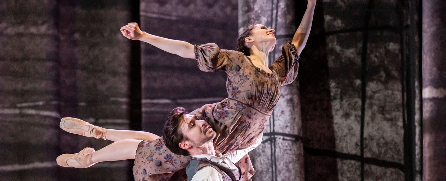 Mr Rochester lifts Jane, she is on his shoulder, her legs pointed behind them, her back arched and her head thrown back in ecstacy